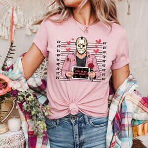 Spooky Jason Valentine Graphic Tee | Horror Love Shirt
